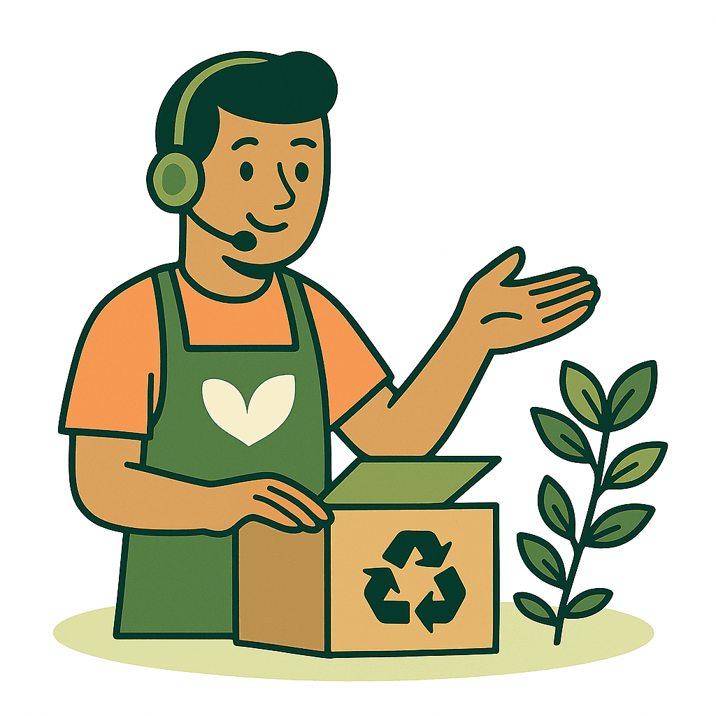 Ilustración de prestación de servicios con impacto